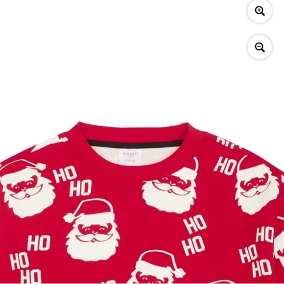 Holiday Time Boys Red Sweatshirt Size LH NWT - Picture 2 of 5
